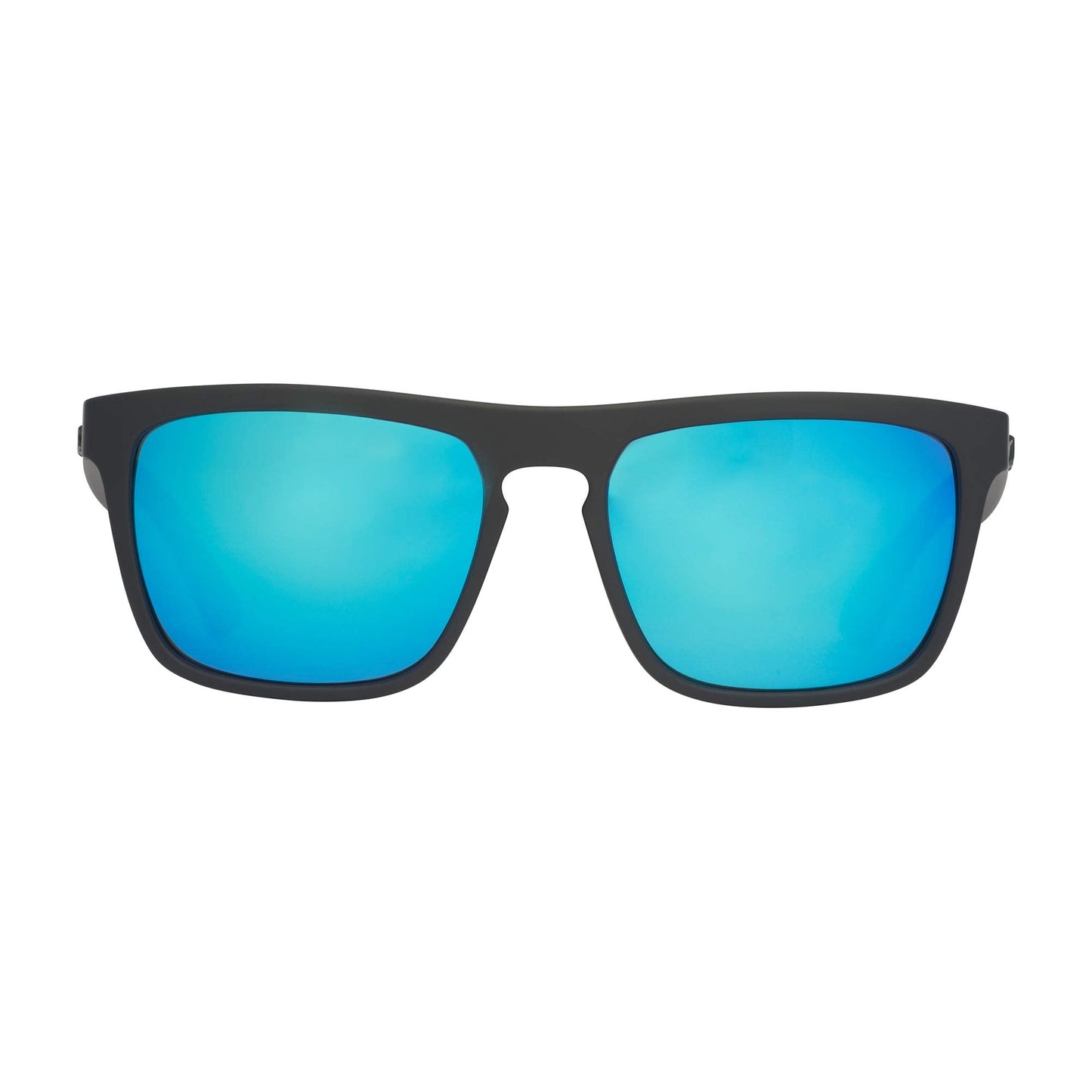 HUK, Polarized Lens Eyewear with Performance Frames, Fishing, Sports & Outdoors Sunglasses, (Siwash) Blue Mirror/Matte Black, Medium