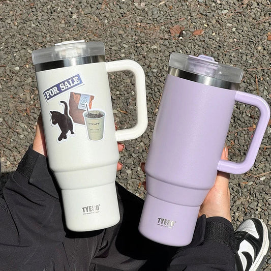 Tyeso 40oz With Handle Straw Tumbler